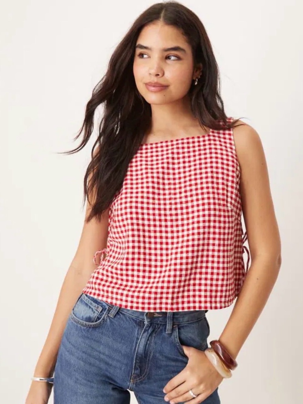 Abercrombie & Fitch Apron Side Tie Tank Top